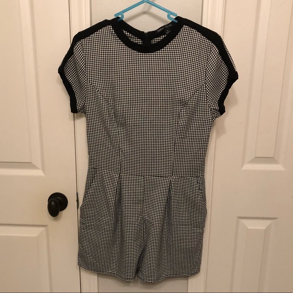 Other - Black and white checkered romper
